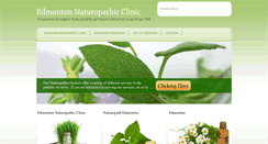 Desktop Screenshot of edmontonnaturopathicclinic.com
